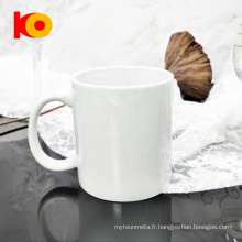 Vente d&#39;usine 11 oz Tasse de café enduit de sublimation blanche complète complète